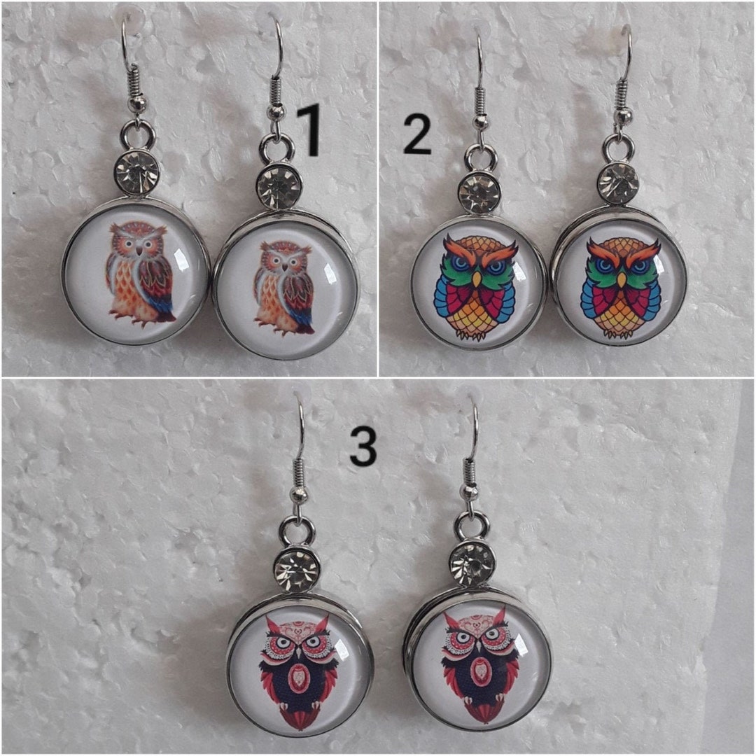 Boucles D'oreilles Pendantes En Perles Colorées Orange - Fermoir Dormeuse - Neuf Sans Emballage