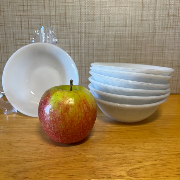 Vintage White and Silver Dessert Bowls