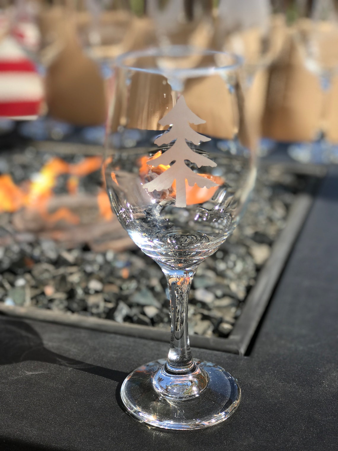 The Mountains Are Calling Wine Glasses Etched Etsy