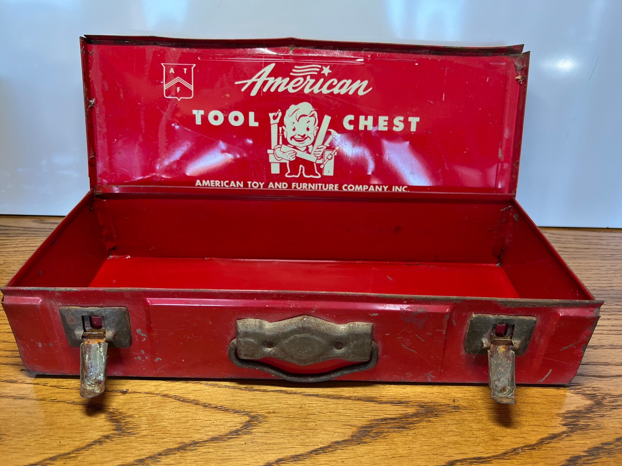 American Toy and Furniture Company Toy Tool Chest Etsy