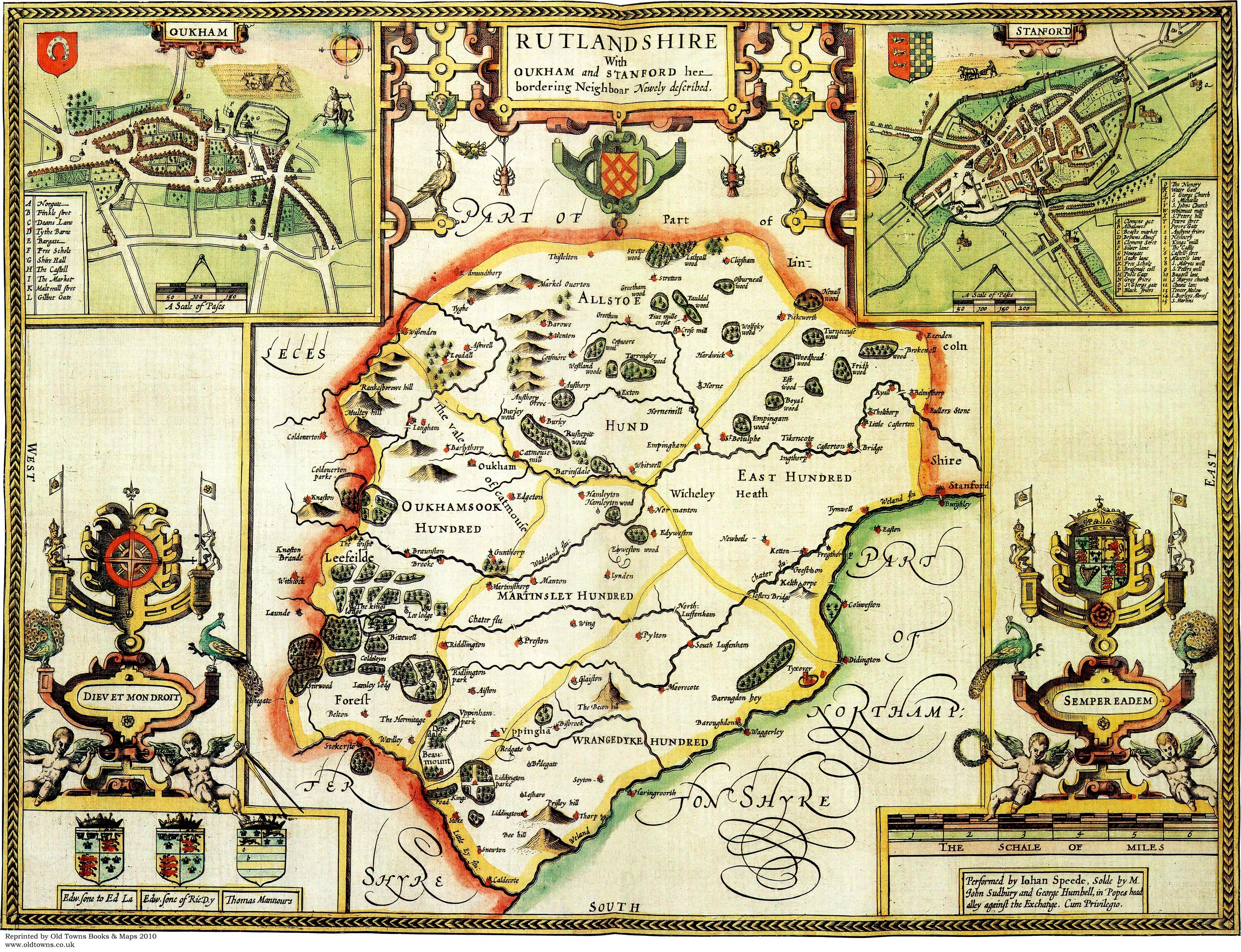 Rutland 1610 By John Speed Reproduction Old Map Printed Etsy Rutland 1610 By John Speed Reproduction Old Map Printed Etsy