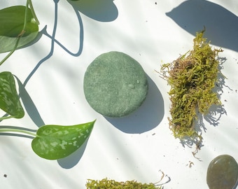 Vegane Patchouli Eichenmoos Shampoo Bar - Pflanzliches Haarwuchs, umweltfreundlich