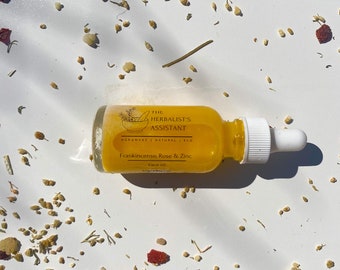 Fire Face Oil - Rosehip seed, Zinc & Frankincense Face oil | Vegan, Organic herbal face oil | Anti-aging face oil | Sensitive Skin Face Oil