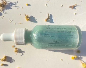 Water Face Serum - Hydraterend veganistisch gezichtsserum | Hyaluronzuur gezichtsserum, biologische tamanu-olie, hydraterend en verzachtend gezichtsserum