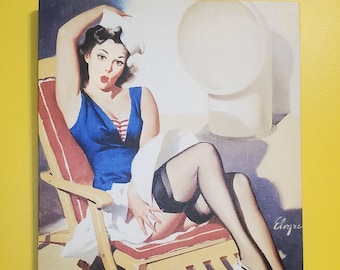 Pin-Up Canvas Print - Gil Elvgren - Skirts Ahoy!