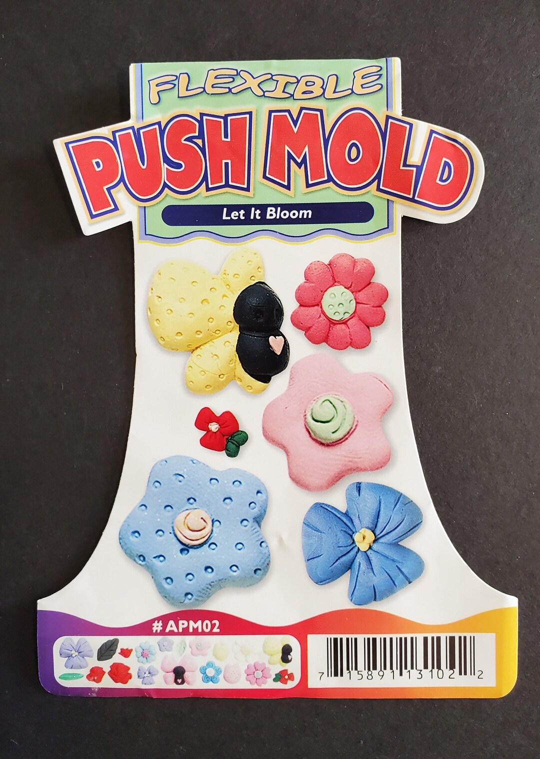 Sculpey Flexible Push-Form APM-54 – Für Schmuck, Deko & Kerzen Aus Polymer Clay & Gips