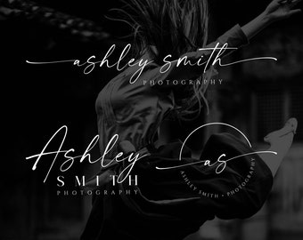 Elegant Calligraphy Logo Design: Premade Signature Watermark (Digital)