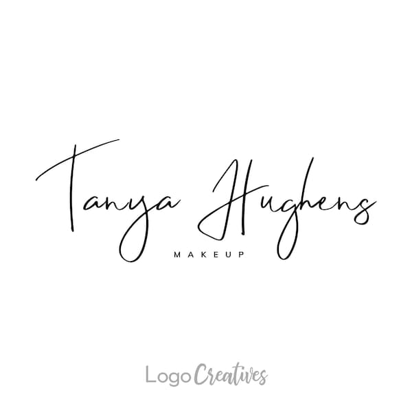 Premade Logo, Makeup Logo, DIY Logo Template, Business Logo, Calligraphy Logo, Watermark Logo, PSD Logo, AI Logo, Instant Download