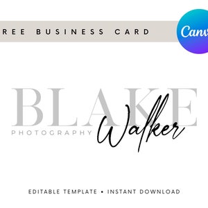 Signature Logo Design: Editable Canva Template (Instant Download)