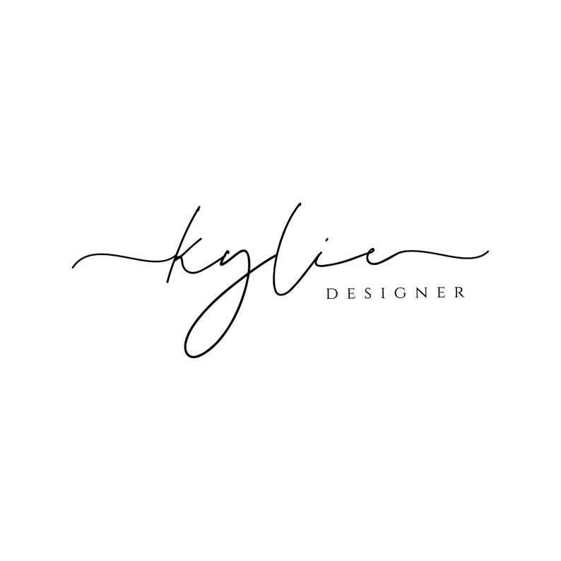 Kyllie In Script Signature Logo, Custom Logo, Signature Logo Design, Script Logo ...