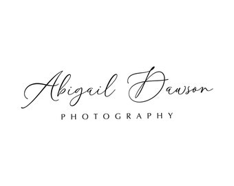 Logo élégant, logo script, logo signature, logo minimaliste, logo photographie signature, logo filigrane, logo signature, logo personnalisé