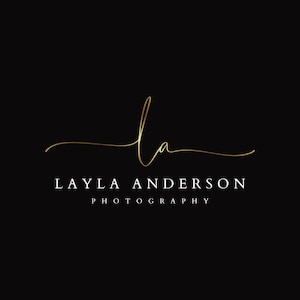Signature Logo Design, Watermark Logo, Photography Logo, Premade Signature Logo, Minimalist Logo, Signature Photography Logo, Initials Logo
