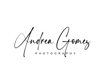 Logo prefabbricato, Logo fotografico, Logo della firma, Logo elegante, Logo calligrafia moderna, Logo script, Logo Blogger, Logo scritto a mano