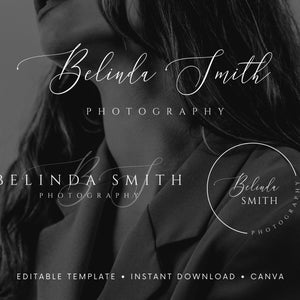 Signature Logo Design: Editable Canva Template (Instant Download)