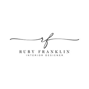 Custom Script Logo Design: Minimalist Initials Logo (Digital Download)