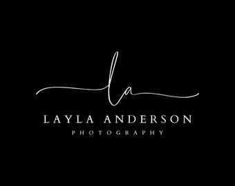 Signature Logo Design, Watermark Logo, Photography Logo, Premade Signature Logo, Minimalist Logo, Signature Photography Logo, Initials Logo