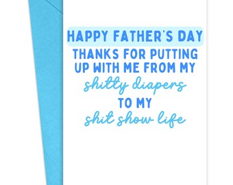 Funny Fathers Day Card from Son Printable Fathers Day Card Fathers Day Gift from Daughter Sarcastic Gifts for Dad Sassy Dad Gifts from Kids
