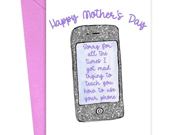 Funny Mothers Day Gift from Daughter Step Mother Funny Printable Greeting Card for Mom Happy Mothers Day Gift for Stepmom from Son Friend