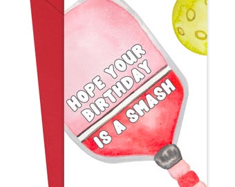 Pickleball Birthday Card Pickleball Gifts for Men Pickleball Gifts for Women Pickleball Cards Funny Birthday Card Pickle Ball Gifts for Him