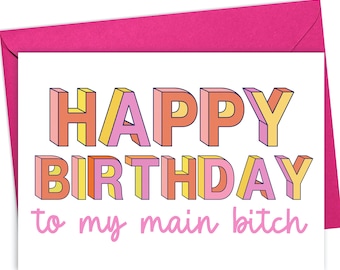 Best Friend Birthday Card for Best Friend Funny Birthday Card for Her Sister Birthday Card BFF Birthday Card Bestie Gifts Hilarious Cards