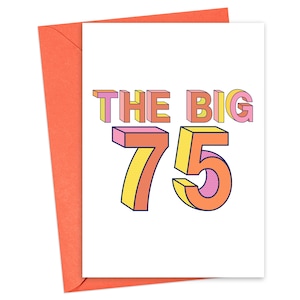 75th Birthday Gift for Women - 75th Birthday Gift for Men - Funny Birthday Card for Her - Printable Birthday Card Funny Happy 75th Birthday