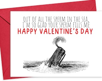 Dirty Valentines Day Card - Funny Valentines Day Card for Him - Adult Funny Valentine Card for Him - Naughty Valentines Card Printable