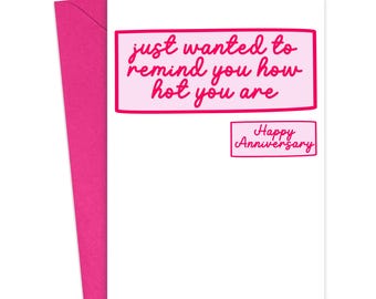Funny Anniversary Card for Boyfriend or Girlfriend | 6 Month Anniversary Gift | Love Gifts | Funny Valentines Day Card for Husband and Wife
