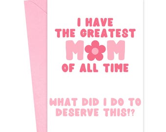 Funny Mothers Day Gift from Daughter Funny Mothers Day Card Funny Printable Greeting Card for Mom Happy Mothers Day Gift for Friend