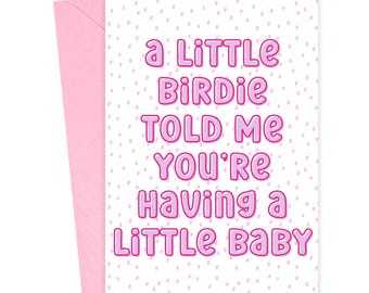 Funny Pregnancy Congratulations Card | Gender Neutral Baby Shower Gift | New Baby Cards for New Mom