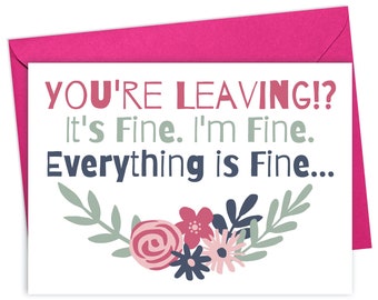Going Away Gift for Coworker - Friend Moving Away Gift - Goodbye Gift for Coworker - Funny Going Away Card - Farewell Gift for Coworker