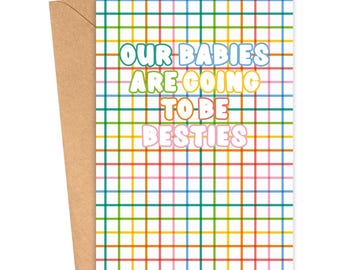 Funny New Baby Card for Friends | Gifts for New Moms with Millennial Humor | Gender Neutral Baby Shower Gifts