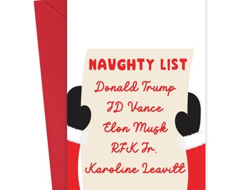 2026 Christmas Card Funny Christmas Card for Liberals Sarcastic Holiday Cards Sassy Christmas Card Happy Holidays Card Anti Trump Gifts