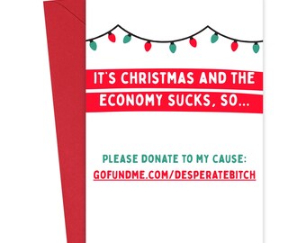 Inappropriate Christmas Cards Funny Christmas Cards for Her Rude Holiday Cards for Women Sassy 2025 Christmas Card Christmas Gifts Snarky