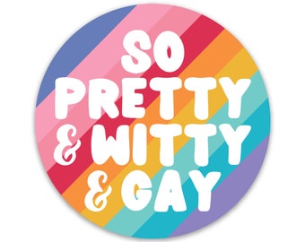 Funny Gay Stickers - Gay Pride Sticker - Gay Bumper Sticker - Laptop Stickers LGBTQ Stickers Lesbian Sticker Queer Stickers Pride Car Decal