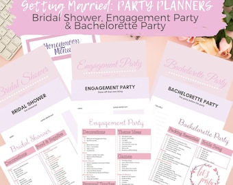 Maid of Honor Checklist - Maid of Honor Planner Printable - Bridal Shower Planner - Bachelorette Party Planner - Bridal Shower Checklist