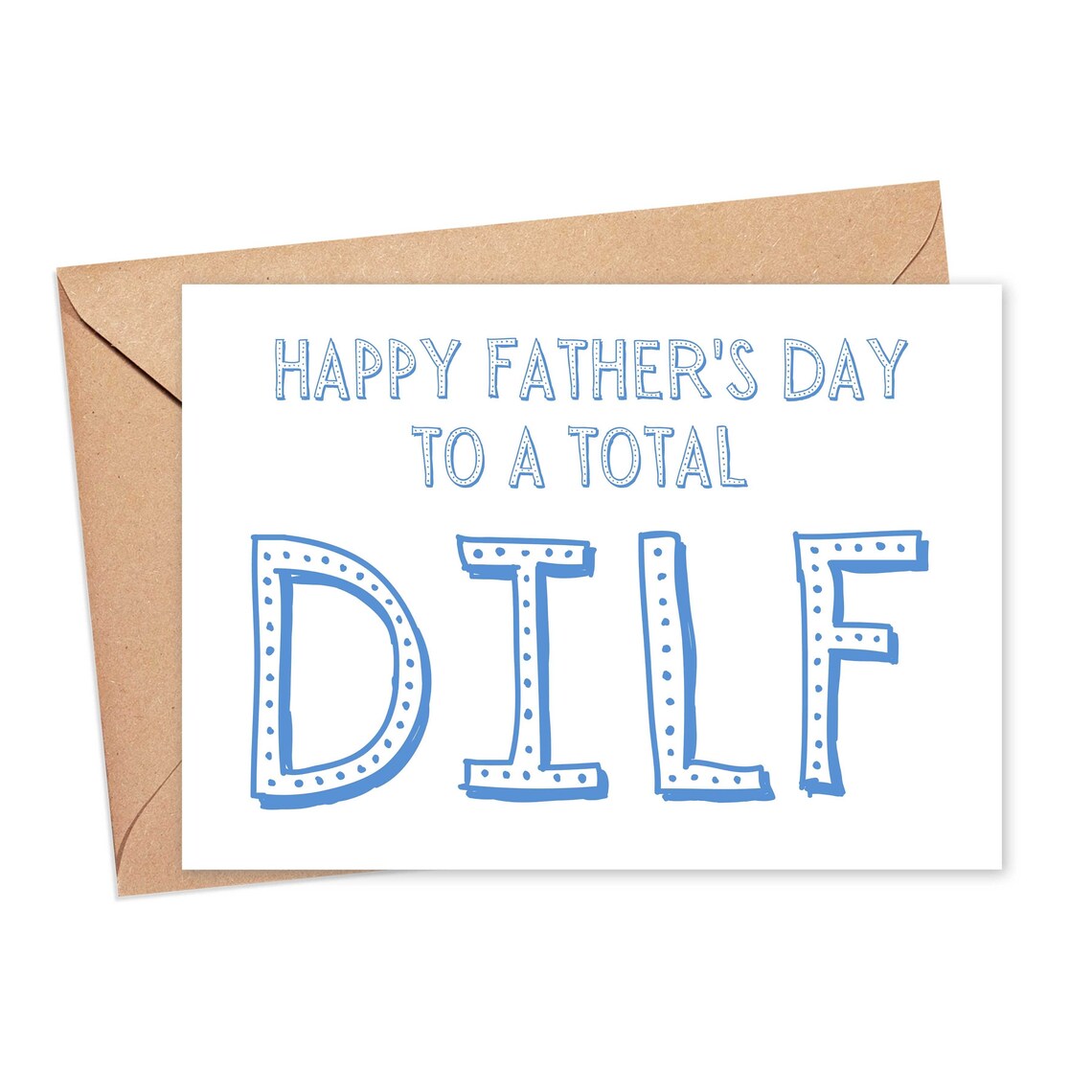 printable fathers day card from wife fathers day card dilf etsy