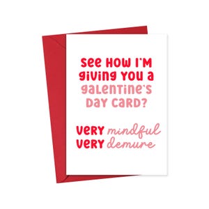Funny Galentines Day Card Cute Galentines Day Gifts for Best Friend Valentines Cards for Friends Happy Galentine Gift for Coworker Mindful