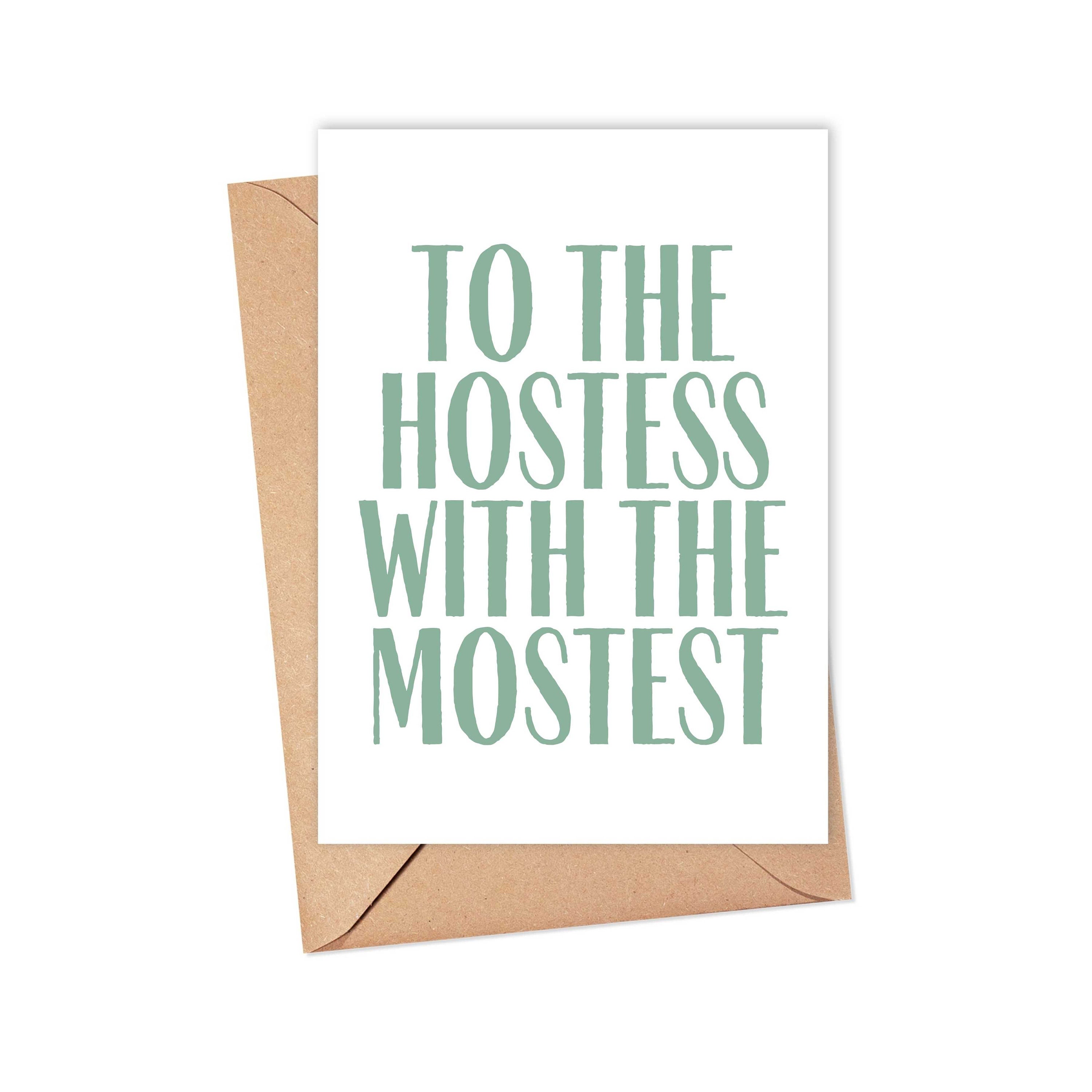 Hostess Card Hostess Gift Bridal Shower Hostess Gift Ideas Etsy