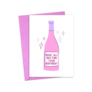 Wine Birthday Card - Funny Birthday Card for Her - Wine Lover Gifts - Funny Happy Birthday Card - Funny Birthday Card for Friend Bday Cards