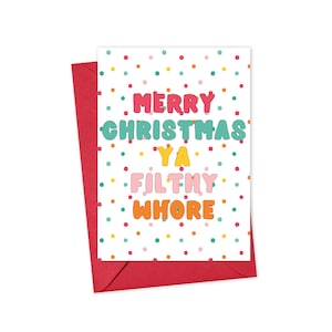 Inappropriate Christmas Cards Funny Christmas Cards for Women Rude Christmas Card for Her Funny Holiday Cards Mean Sassy Christmas Card