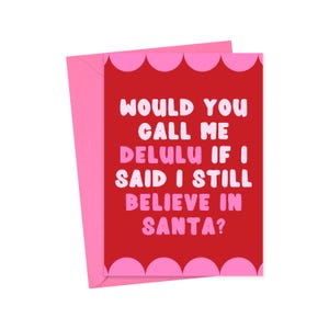 Funny Christmas Cards for Women Funny Holiday Cards to Her Sassy Christmas Card Pink Xmas Cards for Friends BFF Gifts from Best Friend