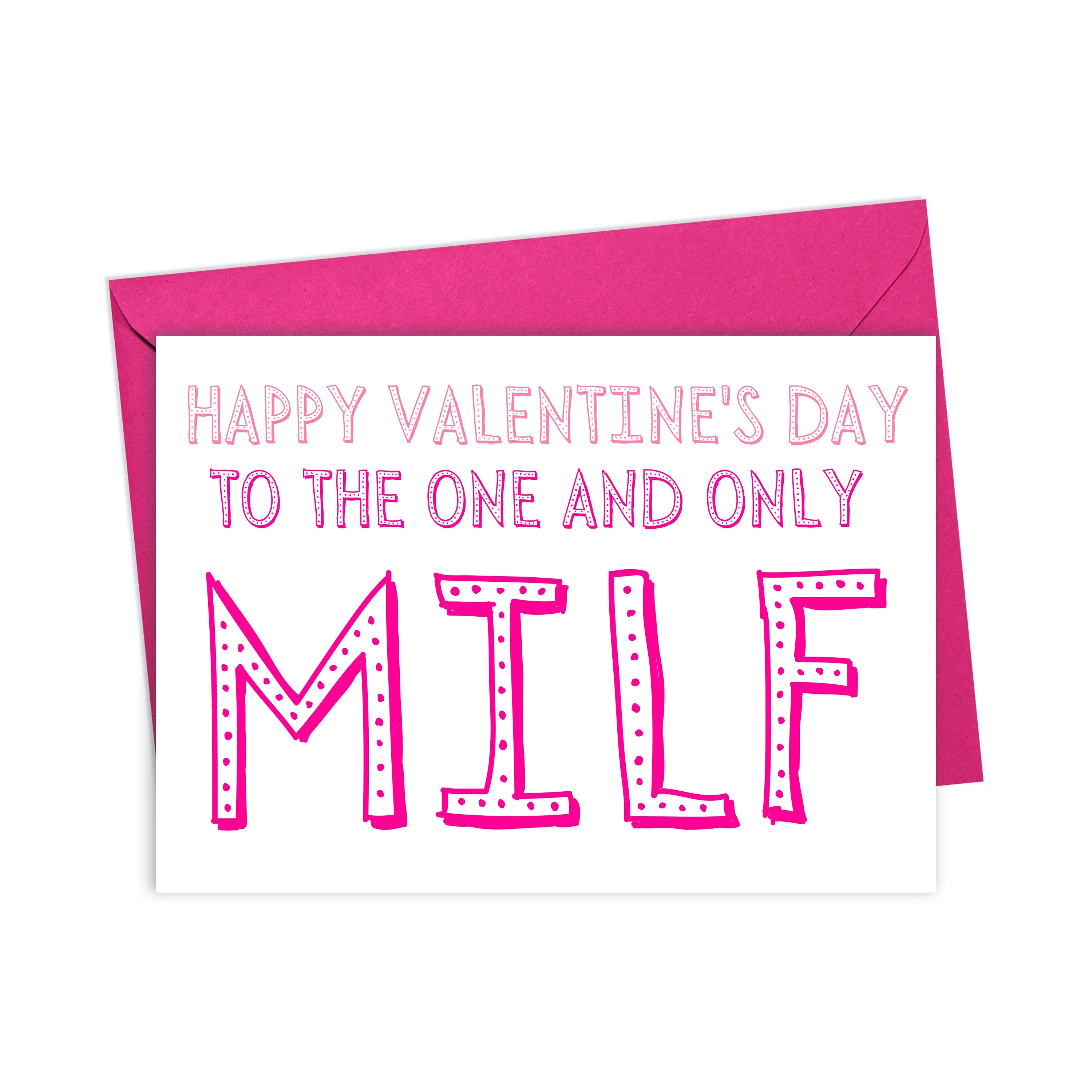 MILF Funny Valentine Card for Her Funny Valentine Card for Wife Dirty  Valentine Card Valentines Gifts for Her Valentines Day Naughty Wife - Etsy