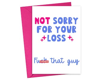 Funny Breakup Card for Her Funny Divorce Cards Congrats on Your Divorce Card Congrats Break Up Cards Break Up Gift Divorce Gifts for Friend