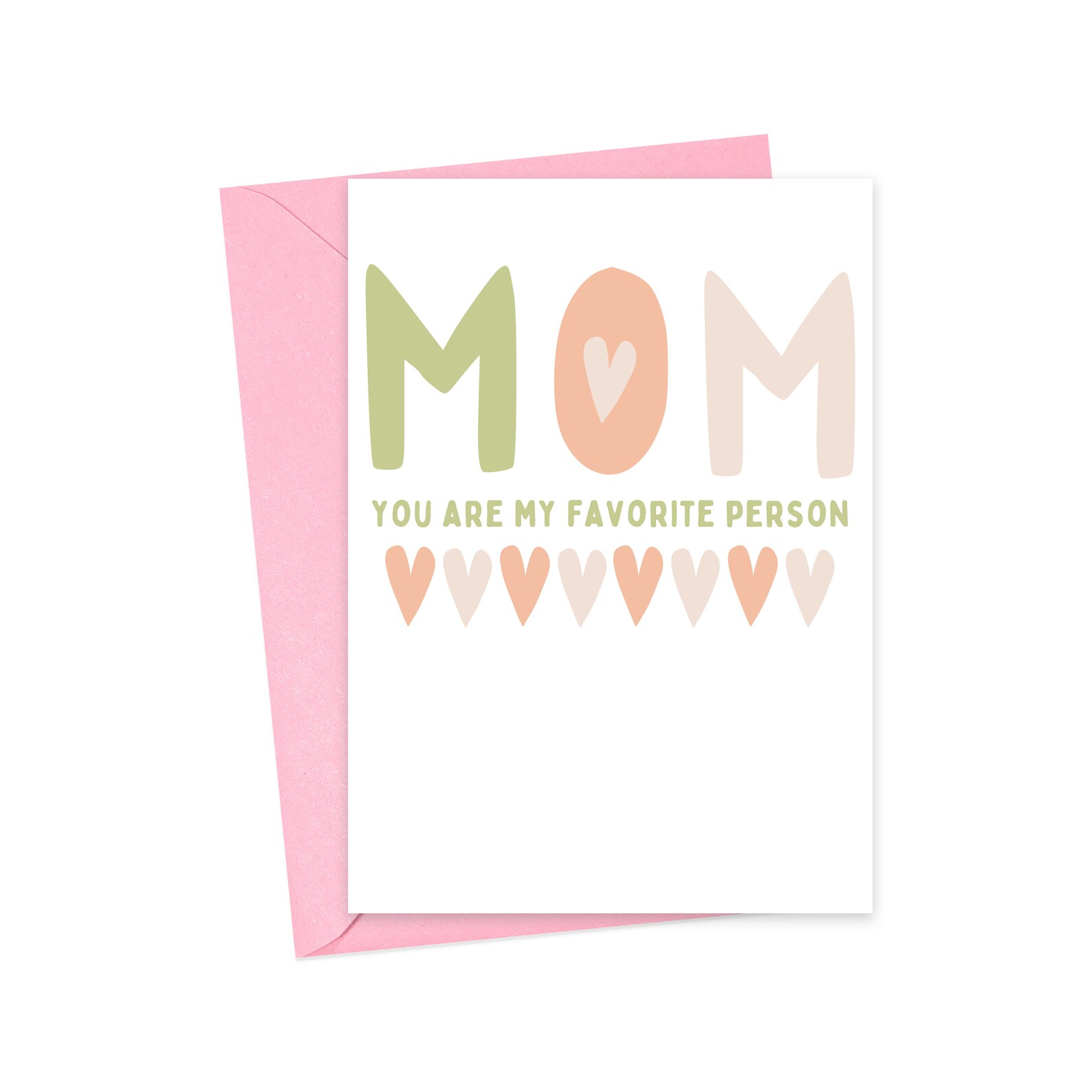 Cute Happy Mothers Day Card - Mothers Day From Daughter - Mothers Day ...