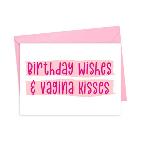 Funny Birthday Card for Girlfriend Wife Birthday Gift Funny Inappropriate Birthday Card Dirty Birthday Card for Lesbian Girlfriend Sexy Gift