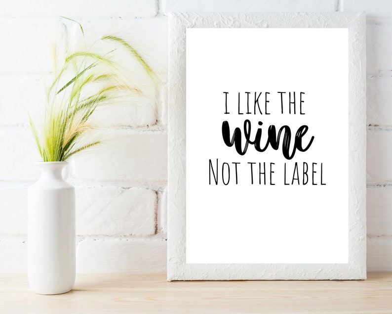 Printable Schitts Creek I like the Wine Not the Label Etsy