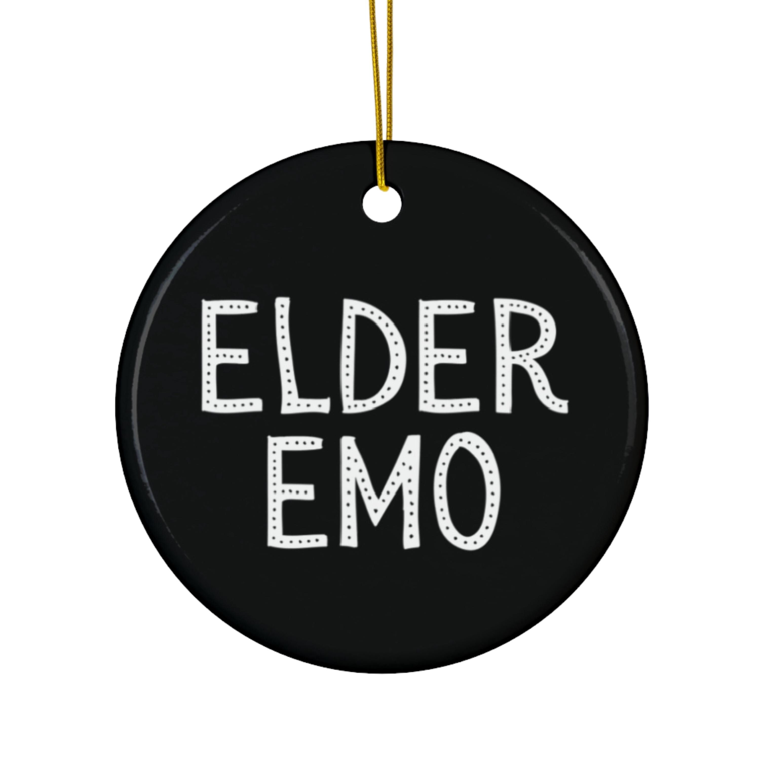 Elder Emo Funny Christmas Ornaments Funny Ornament Nostalgic Ornament White Elephant Gifts for Her Gag Gifts for Husband Pop Culture Gifts