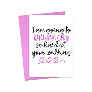 Funny Engagement Card Engagement Gifts for Best Friend Bachelorette Card Funny Wedding Card Funny Just Engaged Card Funny Bridal Shower Card
