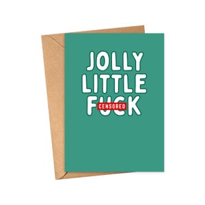 Inappropriate Christmas Cards Funny Christmas Cards for Her Rude Christmas Cards for Women Sweary Holiday Cards Sassy Christmas Card for Men