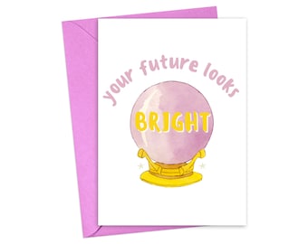 Graduation Gift for Best Friend - Funny Graduation Card - High School Graduation Gift for Her Funny Congratulations Card for Women Congrats